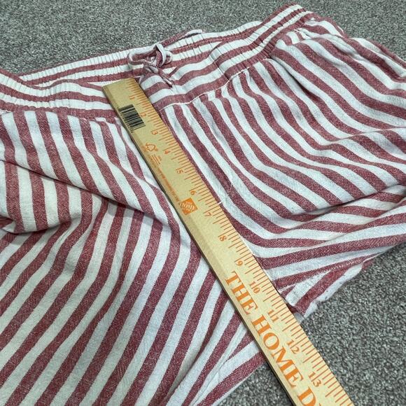 Old Navy womens striped pullon pants sz medium linen blend beachy light weight - Picture 7 of 12